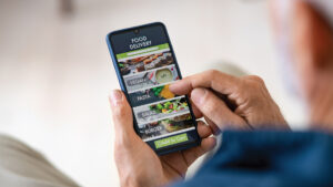 Customer Using Food Delivery App