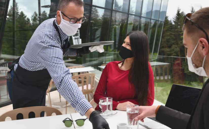 server with mask