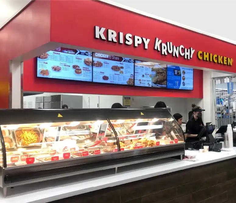 Krispy Krunchy Chicken inside