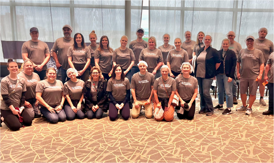 Volunteers packed over 150,000 meals for Feed My Starving Children (FMSC)