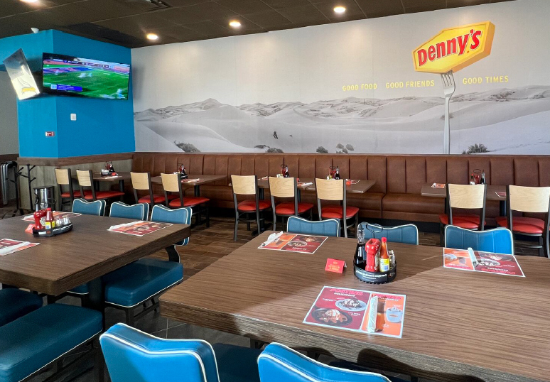 Inside a Denny's