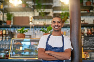 Smiling Worker