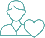 Figure and Heart icon