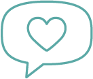 Heart in Speech Bubble icon