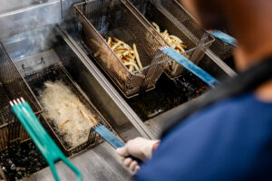 French fries in a fryers