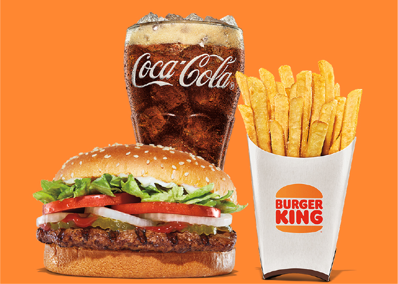 Whopper, Fries, and Coke