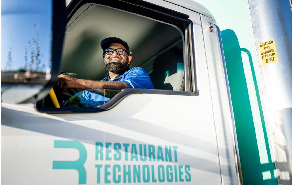 Restaurant Technologies work in a truck